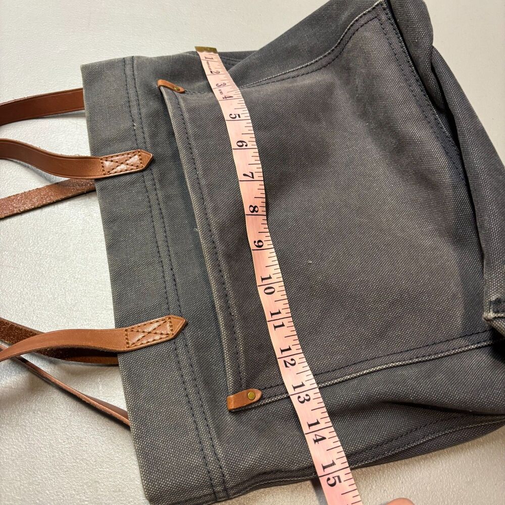 Madewell Gray Canvas Transport Tote - Picture 12 of 14